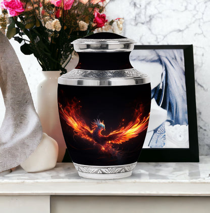 Blue Phoenix Classic Urn for ashes.