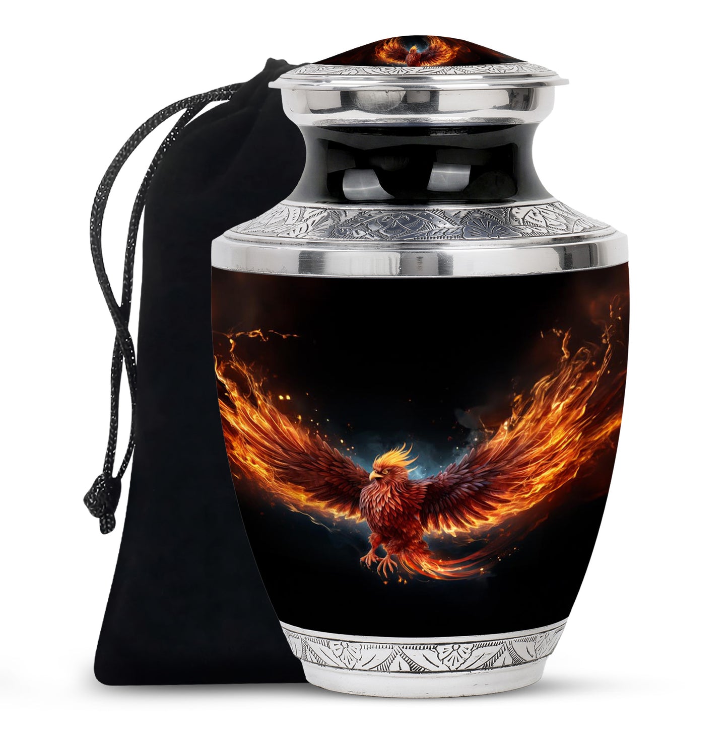 Elegant Phoenix Cremation Urn - Premium Urns for Human Ashes
