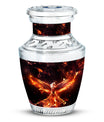 White Phoenix Memorial Urn, Classic Large Urn for Mom.