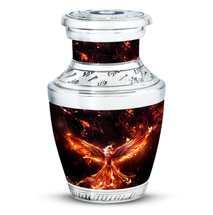 White Phoenix Memorial Urn, Classic Large Urn for Mom.