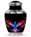 Vivid and colorful phoenix design cremation urn