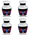Vivid and colorful phoenix design cremation urn