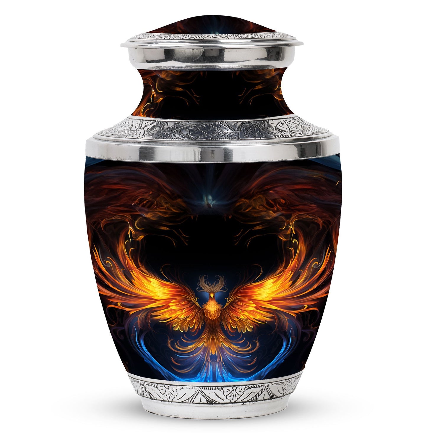 Classic 3 inch yellow phoenix aluminum urn