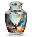 Classic Blue Phoenix Cremation Urn for adults.