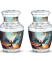 Classic Blue Phoenix Cremation Urn for adults.