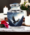 Large 3-inch Classic Flying Eagle Urn for Human Ashes.