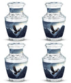Large 3-inch Classic Flying Eagle Urn for Human Ashes.
