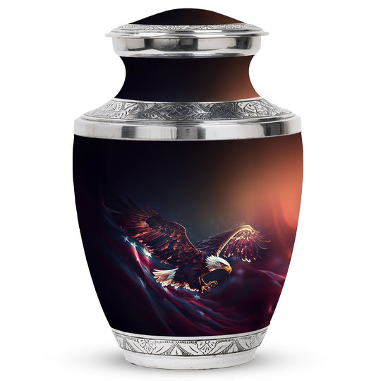 3 Inch Flying Eagle Urn made of Aluminium for Ashes,