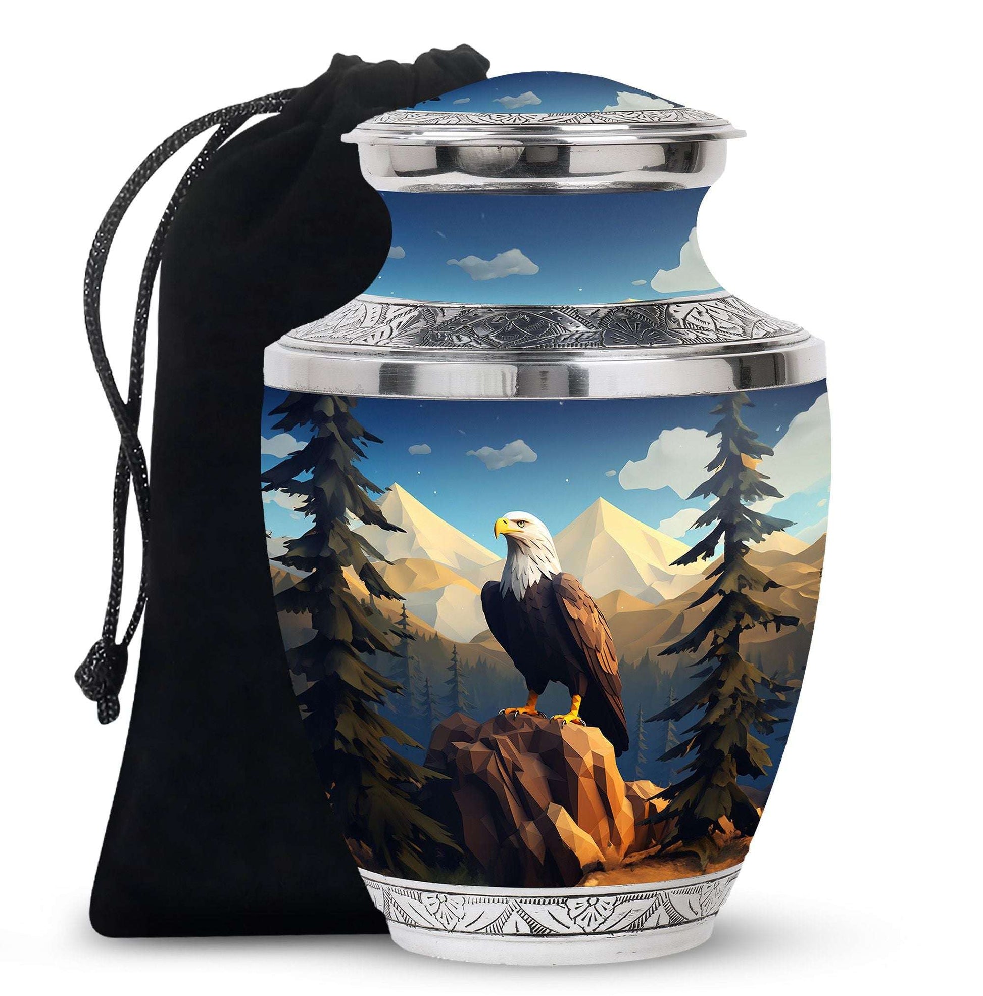 Eagle Cremation Urn for Adult Human Ashes - Urn For Ashes Adult Male Dad