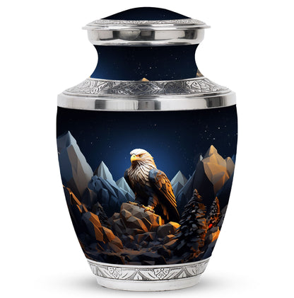 Large eagle memorial urn in classic design for ashes