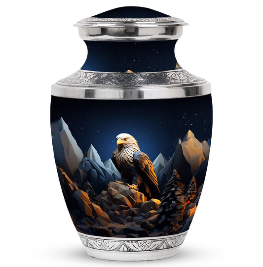 Large eagle memorial urn in classic design for ashes