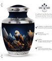 Large eagle memorial urn in classic design for ashes