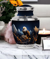 Large eagle memorial urn in classic design for ashes