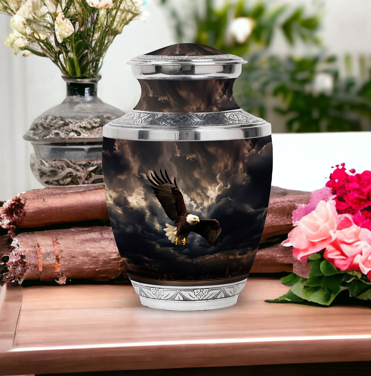 Classic 3-inch Eagle Urn for Human Ashes