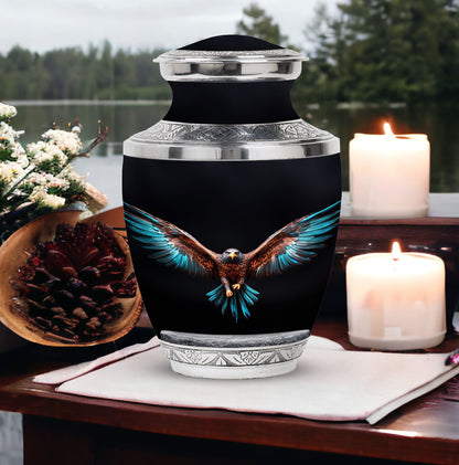 3-inch classic Eagle Spreading Wings Cremation Urn.