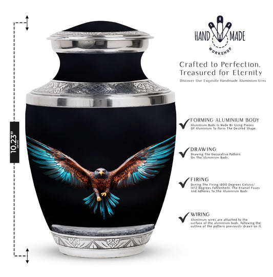 3-inch classic Eagle Spreading Wings Cremation Urn.