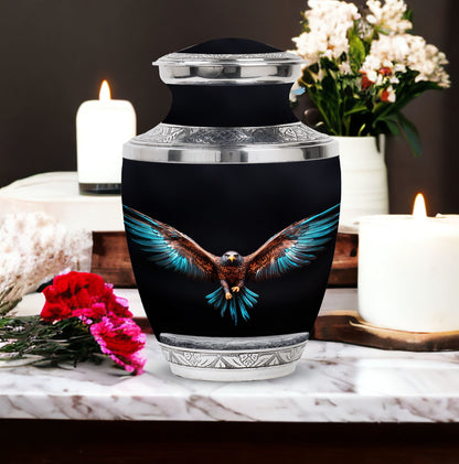 3-inch classic Eagle Spreading Wings Cremation Urn.