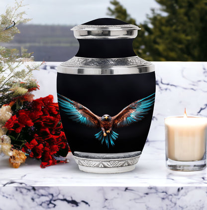 3-inch classic Eagle Spreading Wings Cremation Urn.