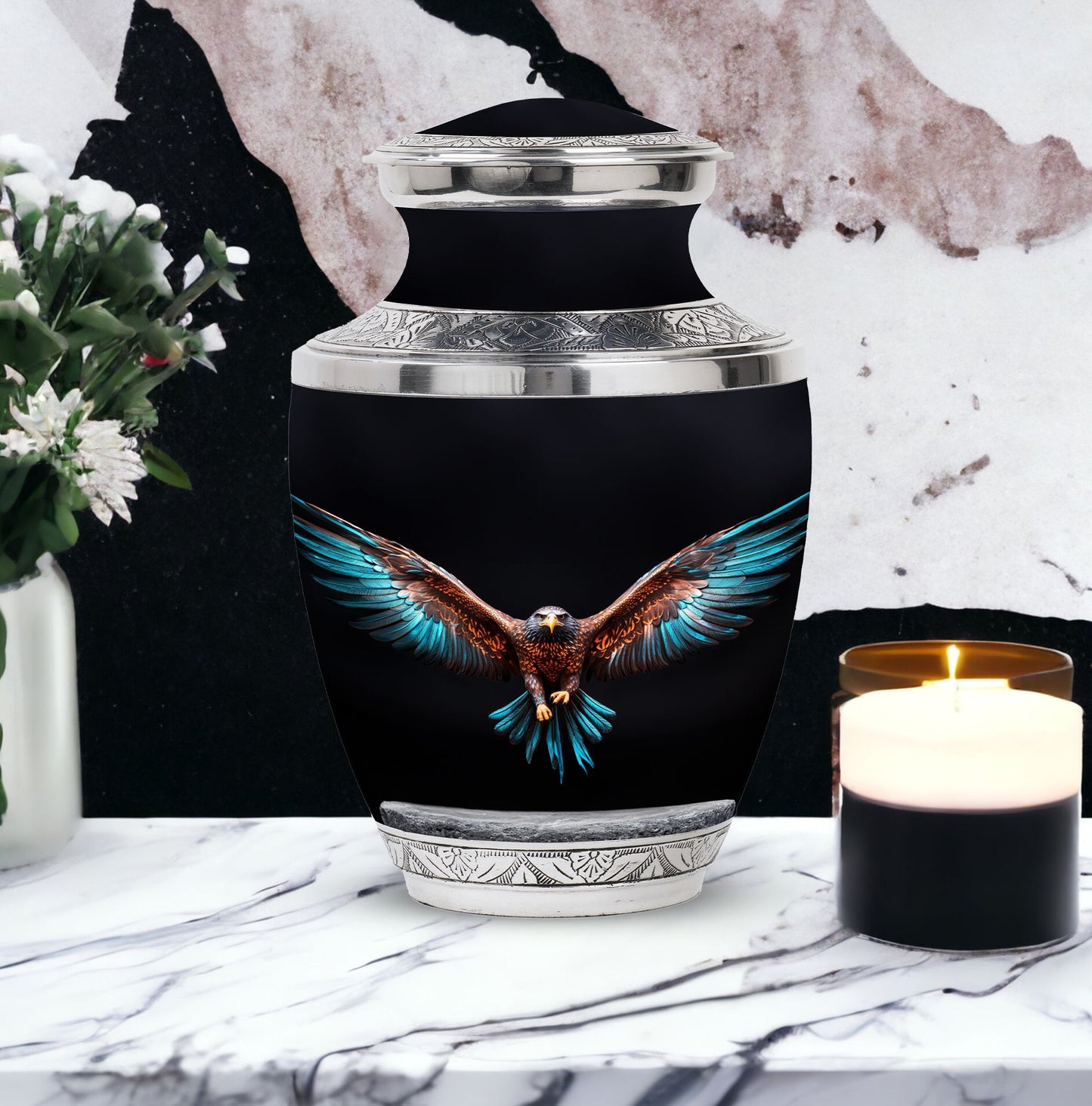 3-inch classic Eagle Spreading Wings Cremation Urn.