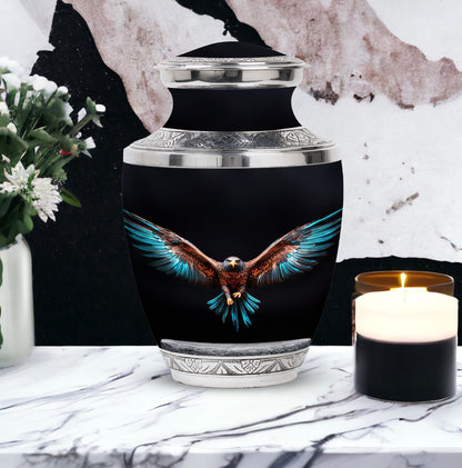 3-inch classic Eagle Spreading Wings Cremation Urn.