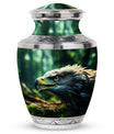 3-Inch Eagle Memorial Urn, Custom Aluminium Large Urn.