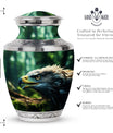 3-Inch Eagle Memorial Urn, Custom Aluminium Large Urn.