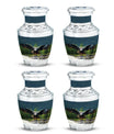 Classic Eagle Cremation Urn for ashes, 3-inch, Aluminum.