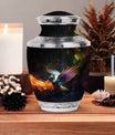 Colorful 3-inch classic swan urn.