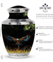 Classic Eagle Cremation Urn, aluminium.