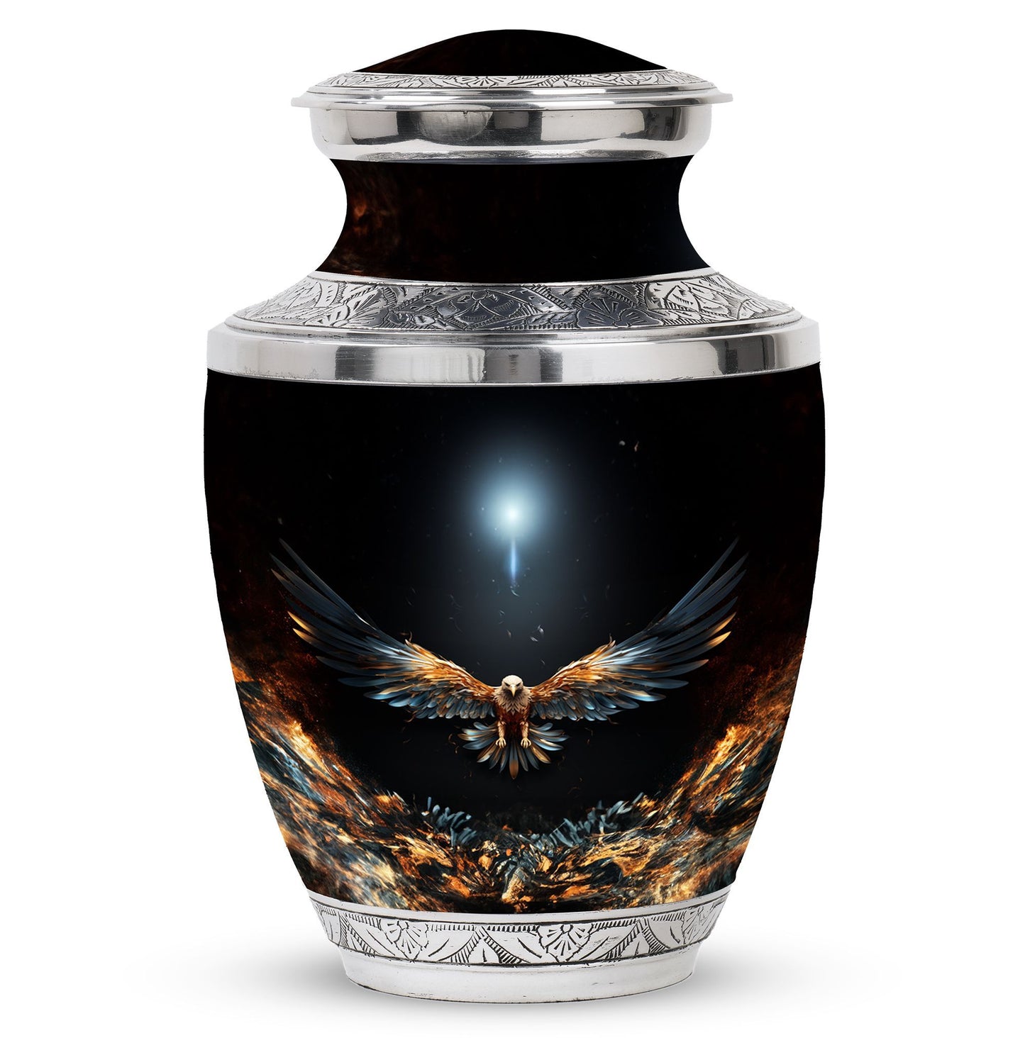 Classic Eagle Urn, Aluminium made large Funeral Urn