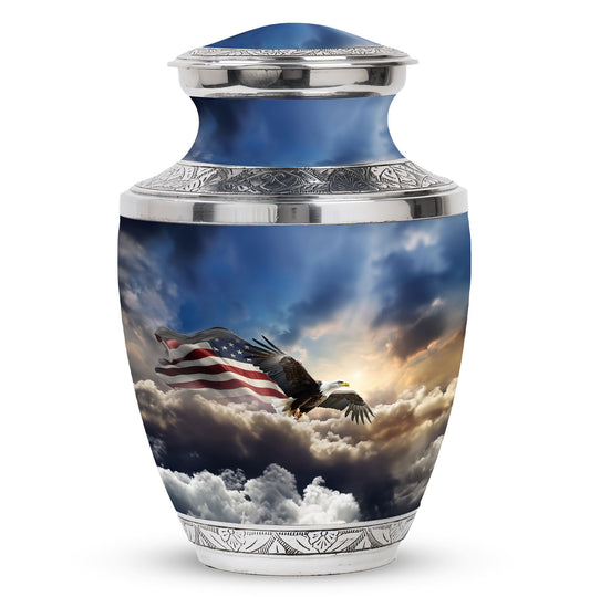 Classic 3 inch Eagle Memorial Urn for ashes.
