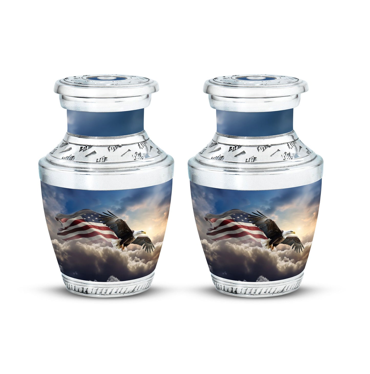 Classic 3 inch Eagle Memorial Urn for ashes.