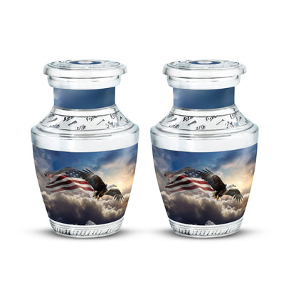 Classic 3 inch Eagle Memorial Urn for ashes.