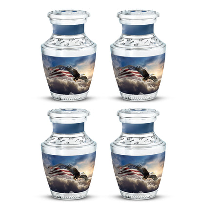 Classic 3 inch Eagle Memorial Urn for ashes.