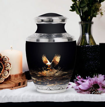 10 inch large Urn with 2 Keepsake 3 Inch Urns