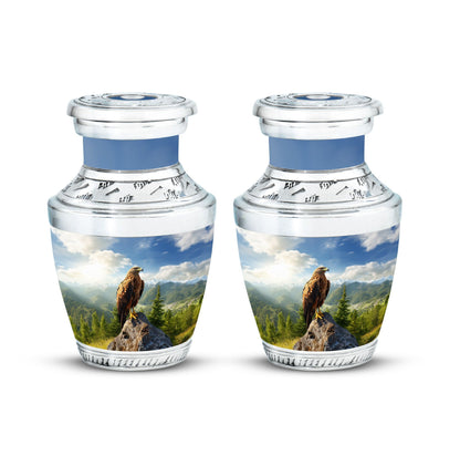 Classic Eagle Memorial Urn, Large Aluminium Cremation Urn.