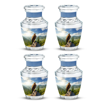 Classic Eagle Memorial Urn, Large Aluminium Cremation Urn.
