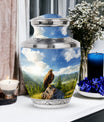 Classic Eagle Memorial Urn, Large Aluminium Cremation Urn.