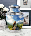 Classic Eagle Memorial Urn, Large Aluminium Cremation Urn.