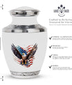Large Classic Eagle Urn of 10-inch height.