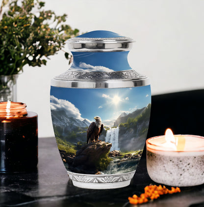 Elegant 3-inch Eagle Cremation Urn