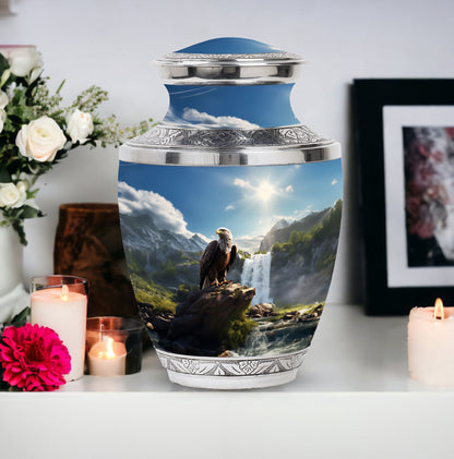 Elegant 3-inch Eagle Cremation Urn