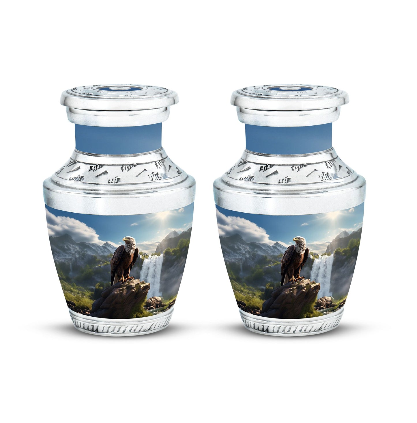 Elegant 3-inch Eagle Cremation Urn