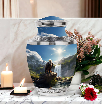 Elegant 3-inch Eagle Cremation Urn
