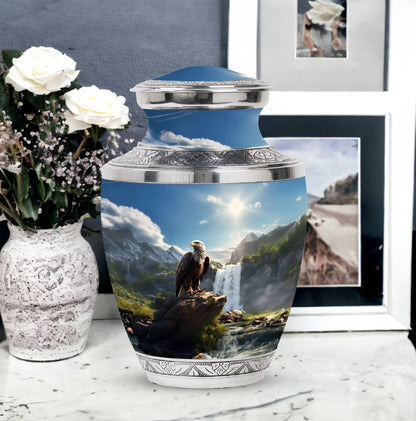 Elegant 3-inch Eagle Cremation Urn