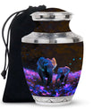 Elephant Floral Urn for Human Ashes Adult - Keepsake Funeral Urns