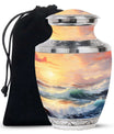 Ocean Sunset Cremation Urn For Mom – Beach Memorial Urns For Ashes
