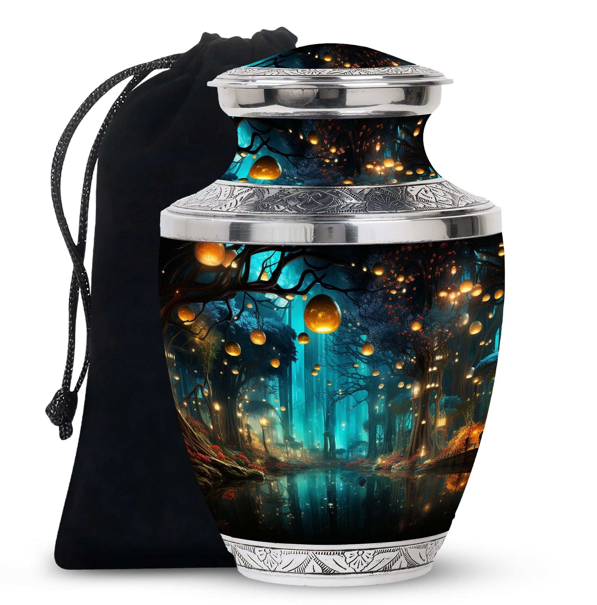 Mystical Forest Urns For Burial In Ground - Magical Cremation Urns For Human
