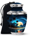 Full Moon Ocean Memorial Urn – Beach Cremation Urn for Ashes