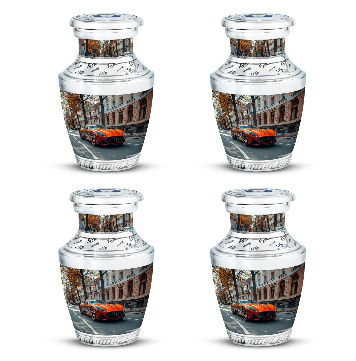  Car Urn 3 Inch Keepsake Pack of 4